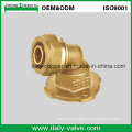 Customized Quality Brass Flange Elbow (AV9060)